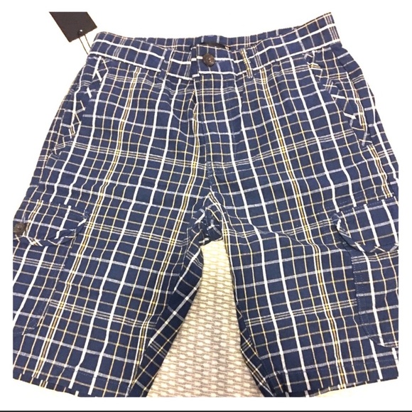Paul Hamilton Plaid Cargo Shorts 